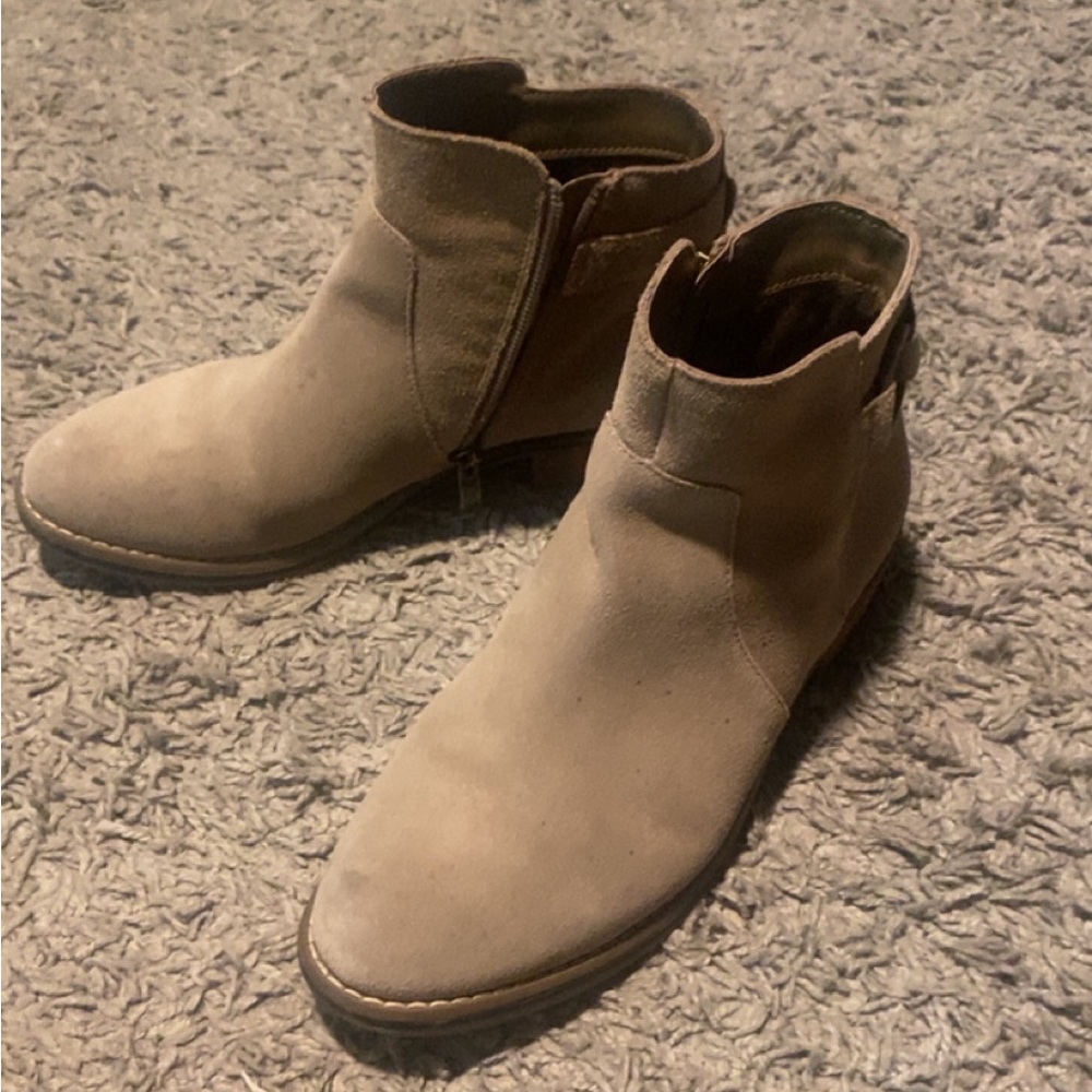 Franco Fortini Ankle Boots| Size 7 1/2| Beige